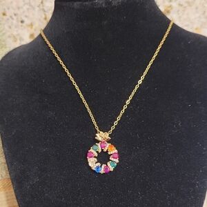 Multicolor Gemstone Gold Necklace 4 Top Gem Quality Rubies